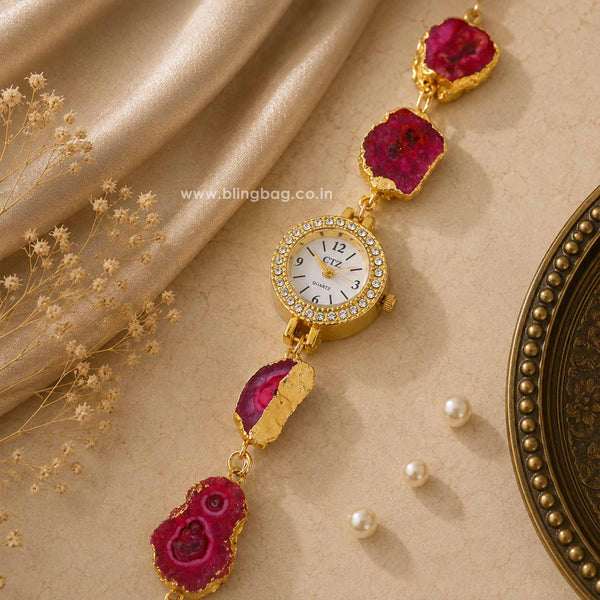 BlingBag Golden Zoyaa Kashmiri Watch