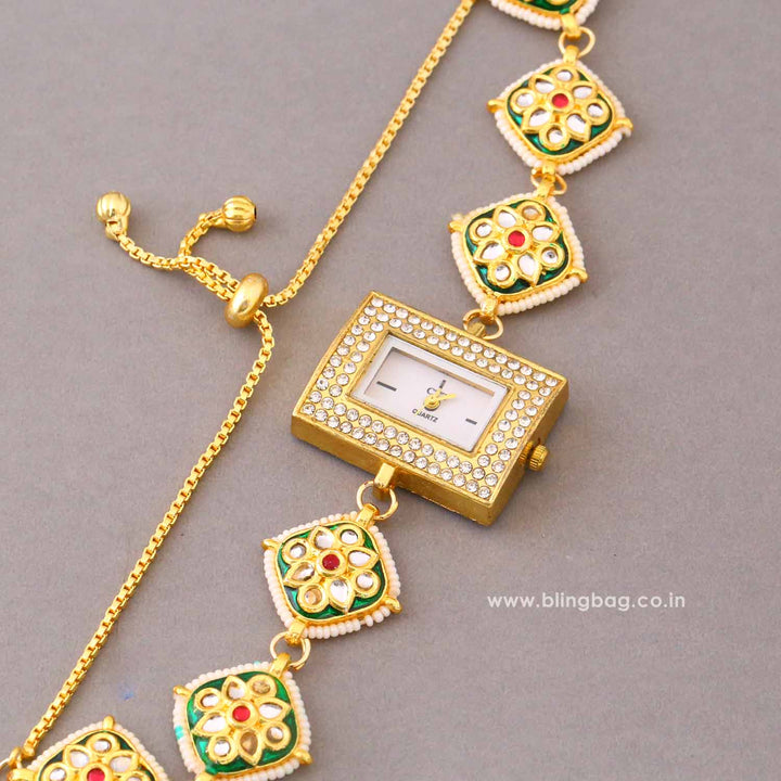 BlingBag Hiyanshree Kashmiri Adjustable Watch