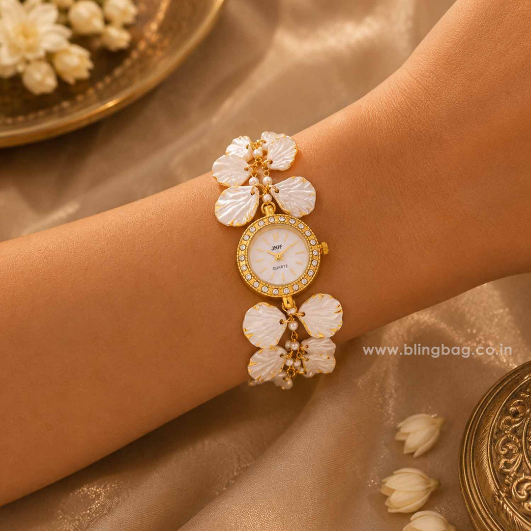 BlingBag Ivory Siyai Kashmiri Watch