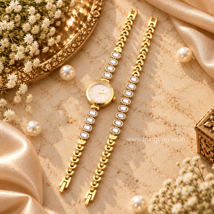 BlingBag Ivory Vairini Bracelet Watch