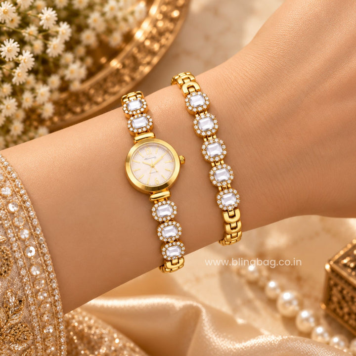 BlingBag Ivory Vairini Bracelet Watch