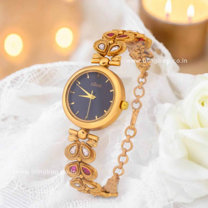 Bling Bag Kundan Designer Timepiece Watch