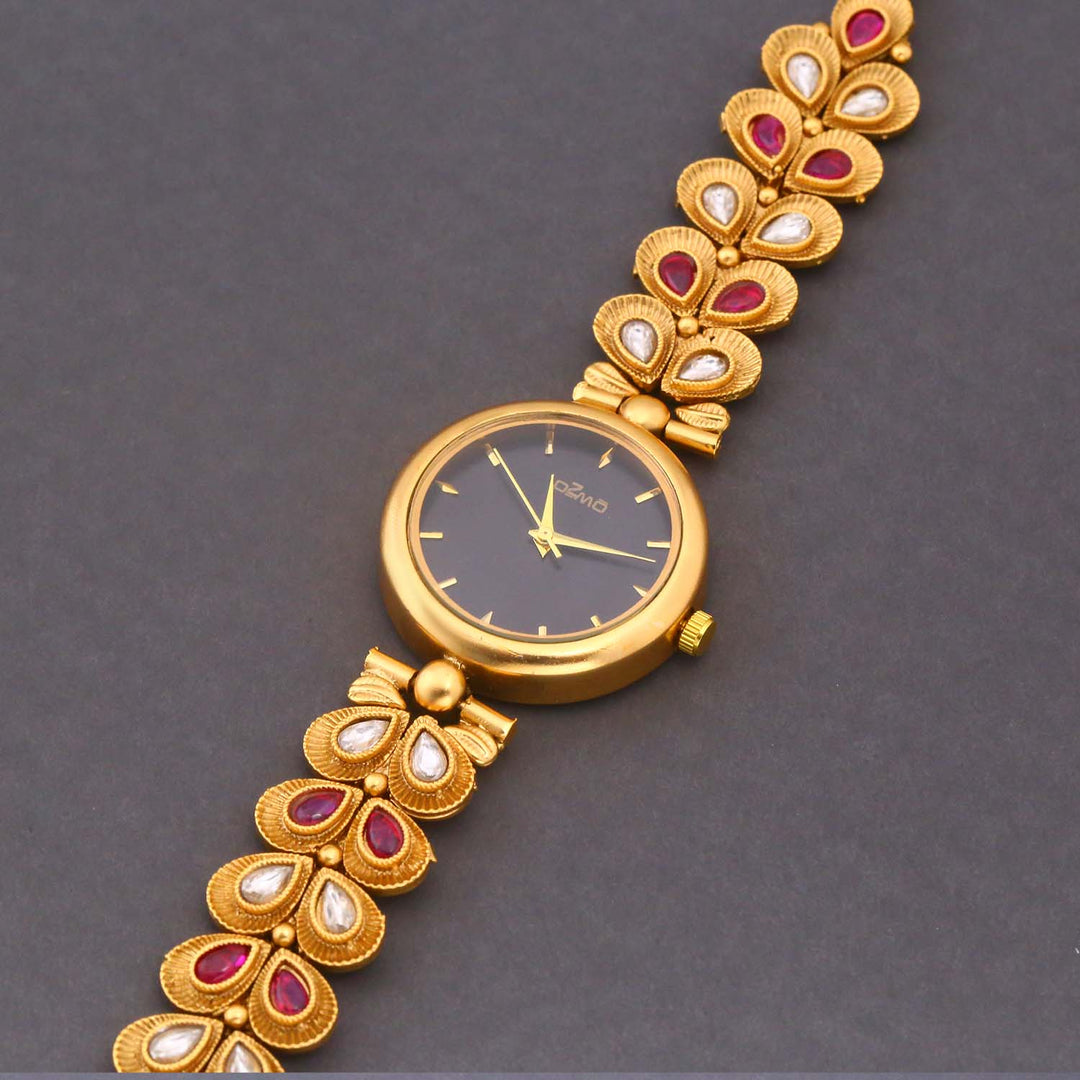 Bling Bag Kundan Designer Timepiece Watch