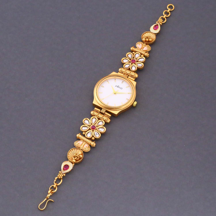 Bling Bag Royal White Dial Bridal Watch