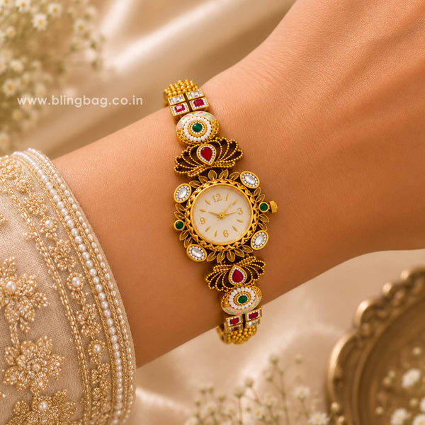 BlingBag Multicolor Aarohiita Heritage Watch