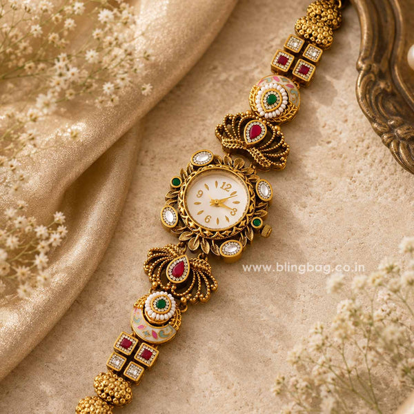 BlingBag Multicolor Aarohiita Heritage Watch