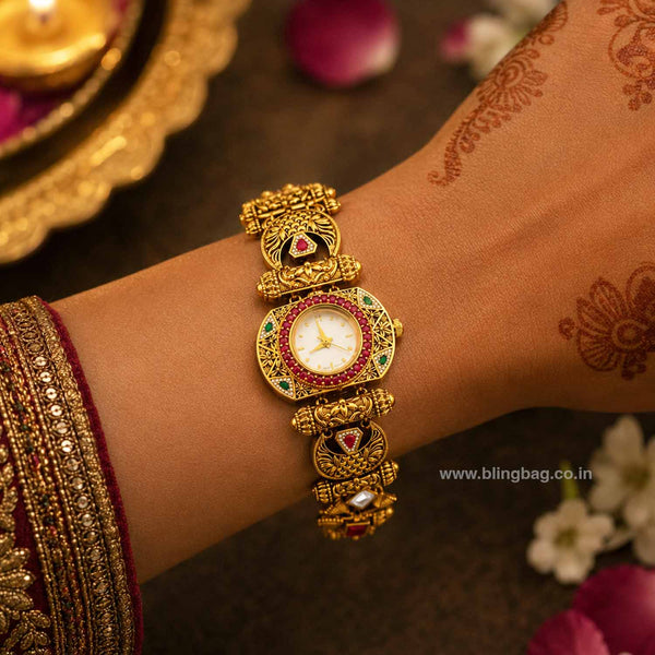 BlingBag Multicolor Bhavyaya Heritage Watch