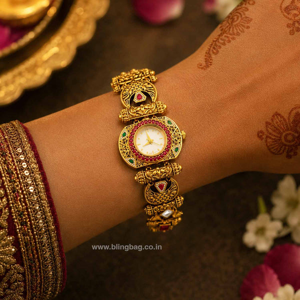 BlingBag Multicolor Bhavyaya Heritage Watch