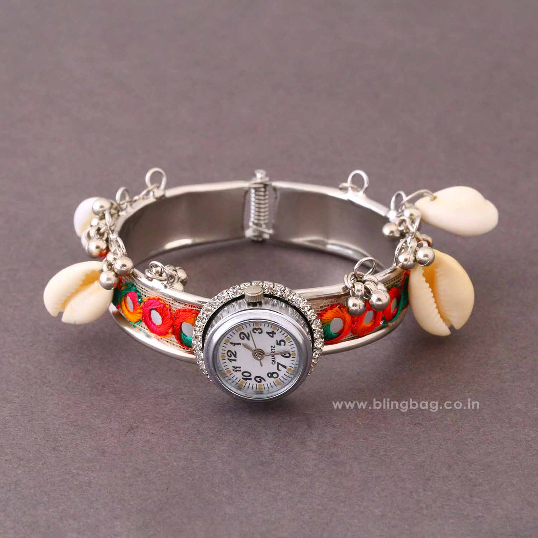 BlingBag Multicolor Eshaya Oxidised Watch