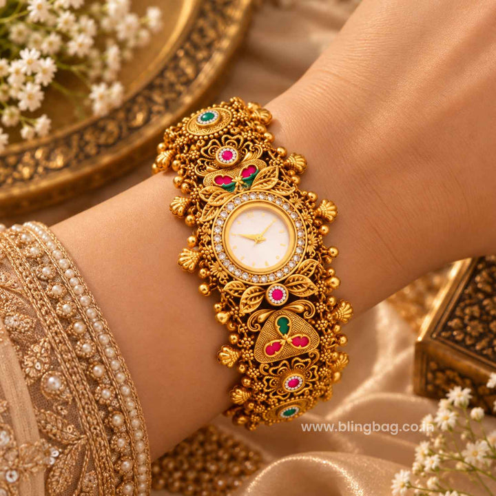 BlingBag Multicolor Ishitaita Heritage Watch-I