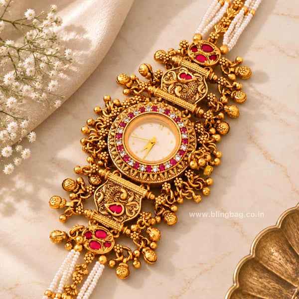 BlingBag Multicolor Lavanyaya Heritage Watch