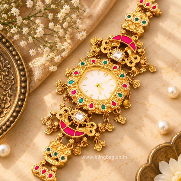 BlingBag Multicolor Poojashi Heritage Watch -  I