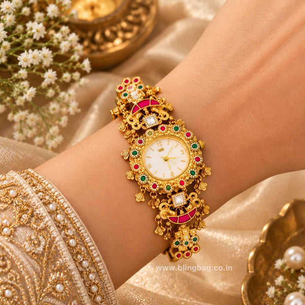 BlingBag Multicolor Poojashi Heritage Watch -  I
