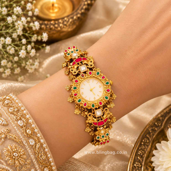 BlingBag Multicolor Poojashi Heritage Watch -  II
