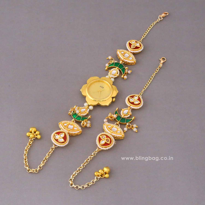 BlingBag Multicolor Poojaya Bracelet Watch