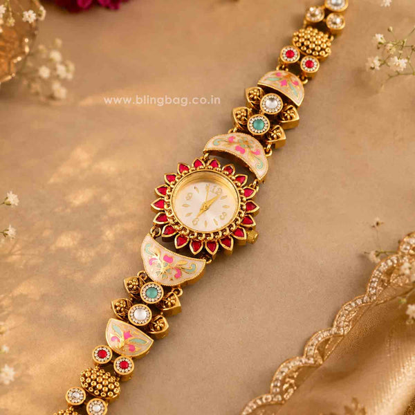 BlingBag Multicolor Riyasha Heritage Watch