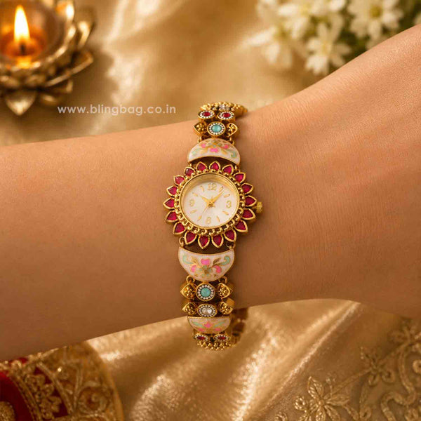 BlingBag Multicolor Riyasha Heritage Watch
