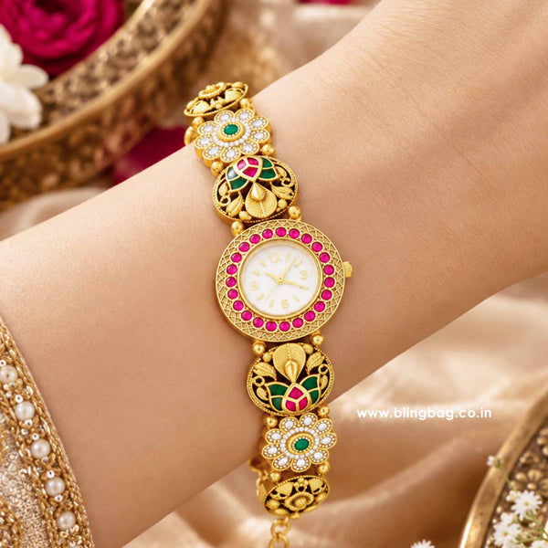 BlingBag Multicolor Saivya Heritage Watch