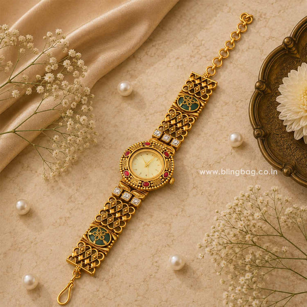 BlingBag Multicolor Saundarya Heritage Watch