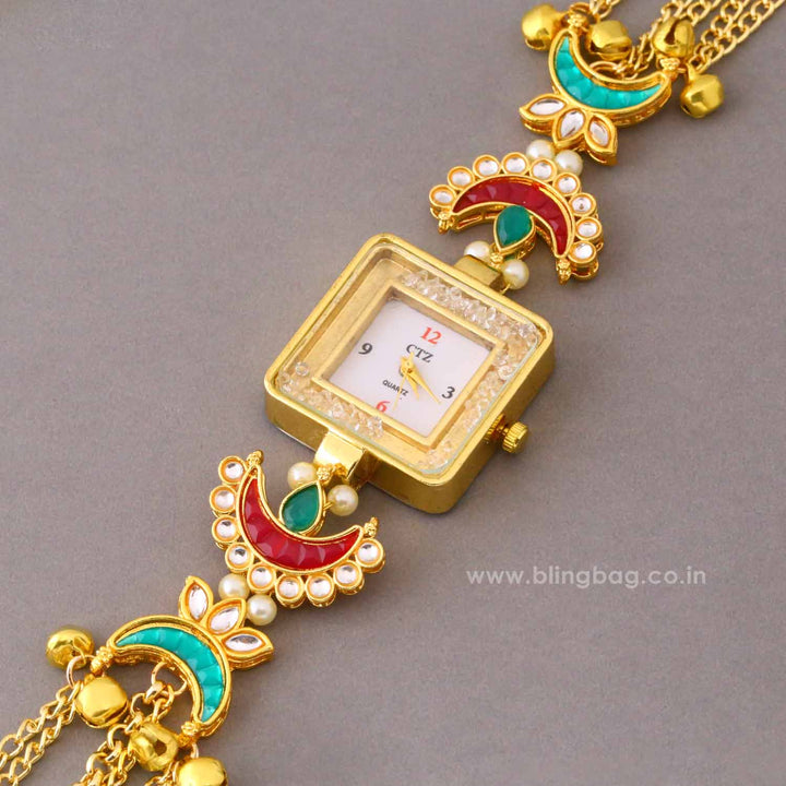 BlingBag Multicolor Trisha Kashmiri Watch