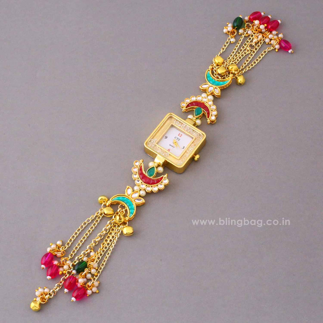 BlingBag Multicolor Trisha Kashmiri Watch