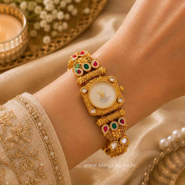 BlingBag Multicolor Vidyashi Heritage Watch -  III