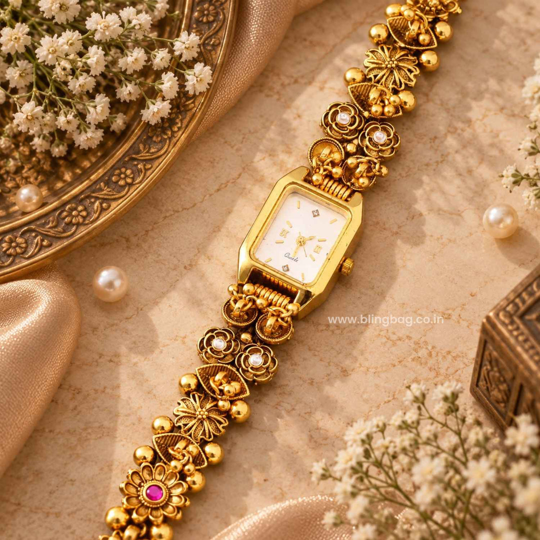 BlingBag Phulwi Roman Kashmiri Watch