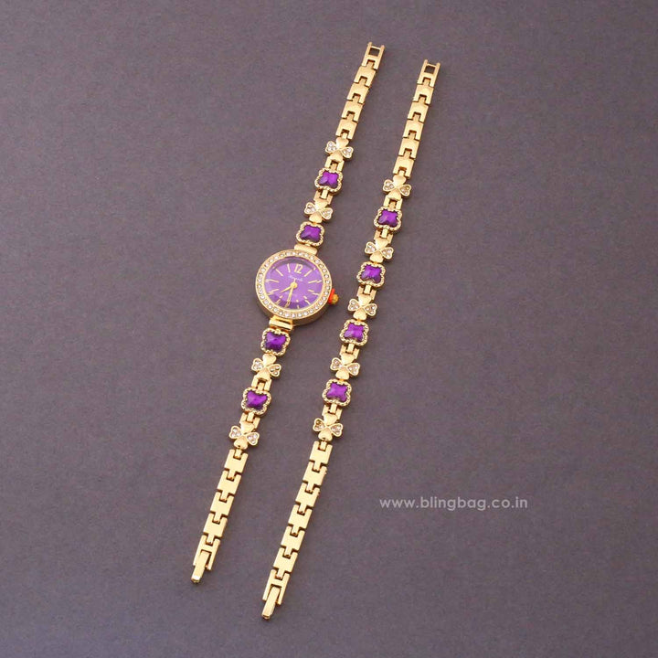 BlingBag Purple Adaa Bracelet Watch