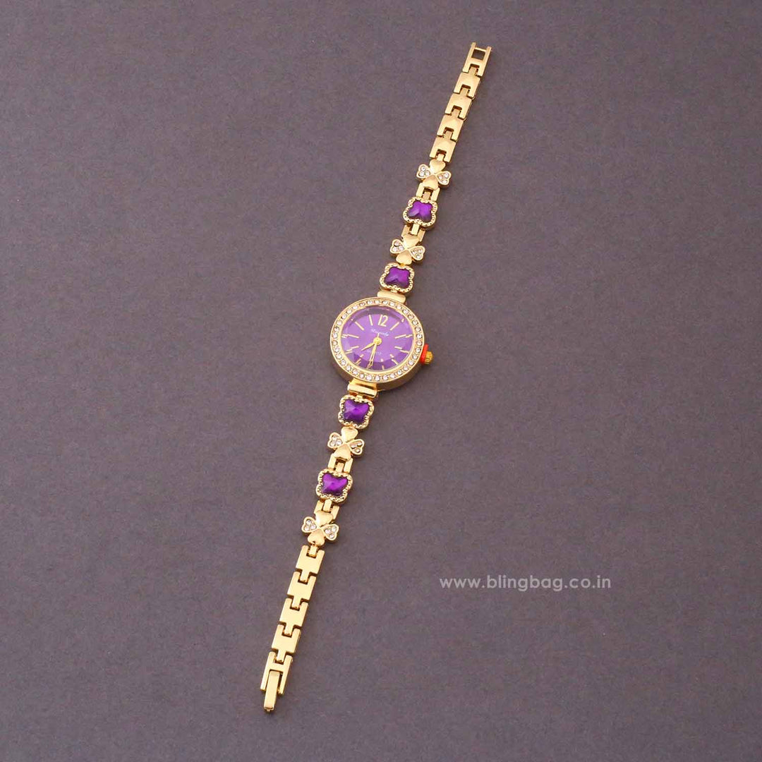 BlingBag Purple Adaa Bracelet Watch
