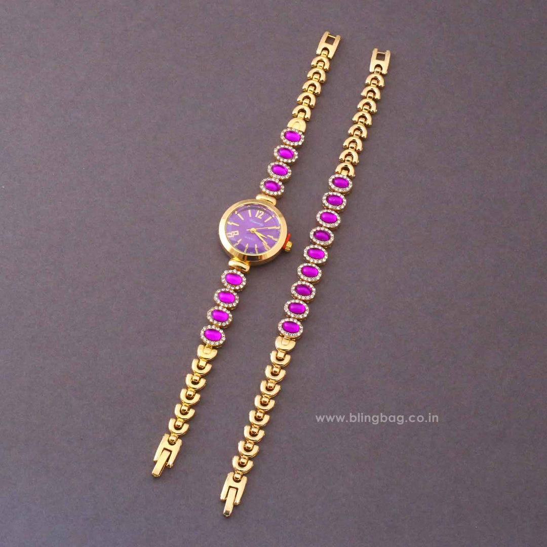 BlingBag Purple Vairini Bracelet Watch