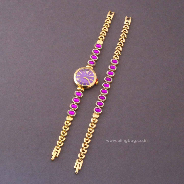 BlingBag Purple Vairini Bracelet Watch