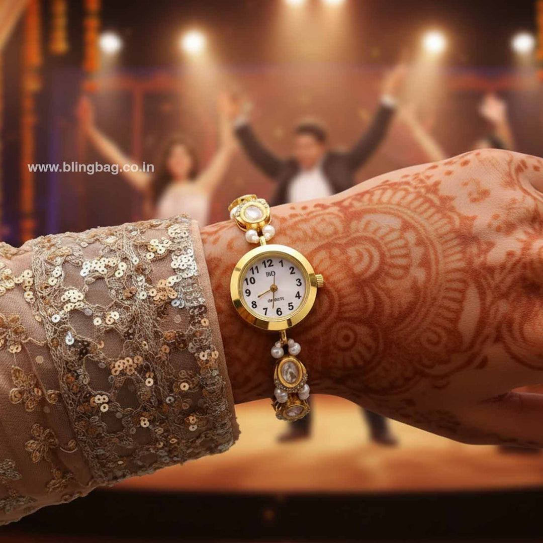 BlingBag Saanvii Kundan Watch