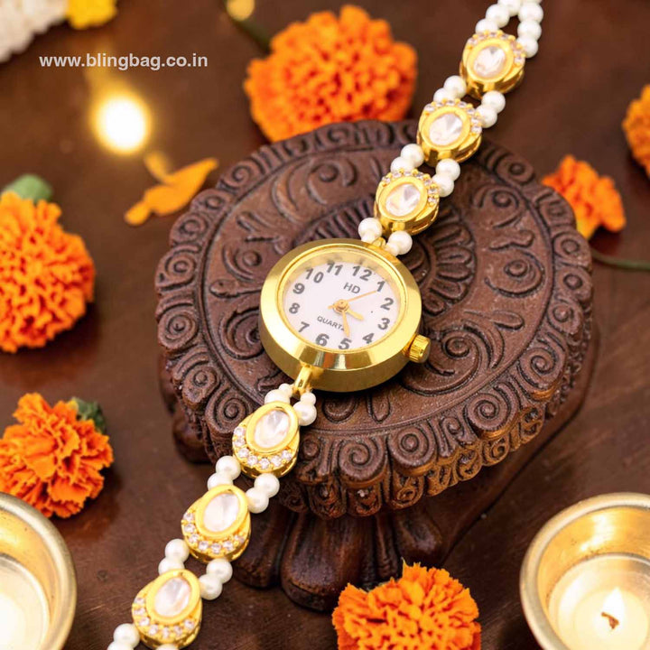 BlingBag Saanvii Kundan Watch