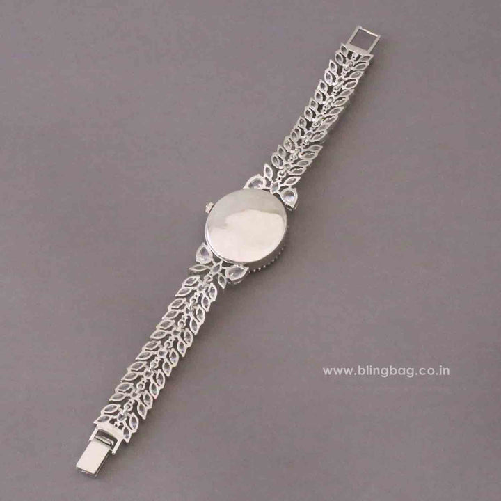 BlingBag Silver Annaa Zirconia Watch