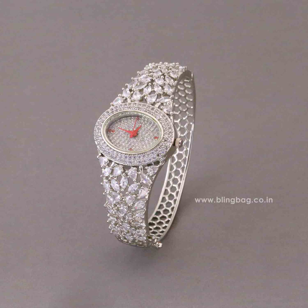 BlingBag Silver Ellaie Zirconia Watch II