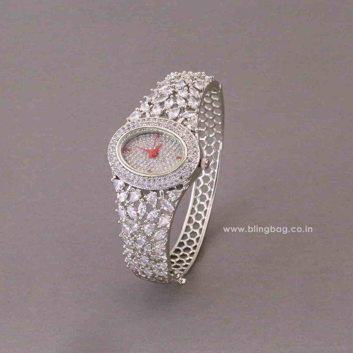 BlingBag Silver Ellaie Zirconia Watch II