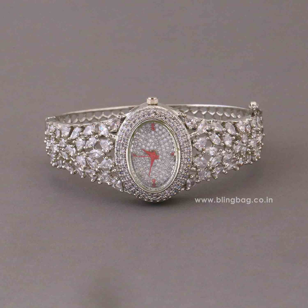 BlingBag Silver Ellaie Zirconia Watch II