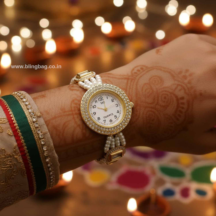 BlingBag Siyaa Kundan Watch