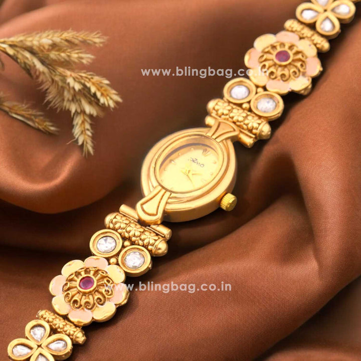 Blingbag Antique Flower Design Women Watch