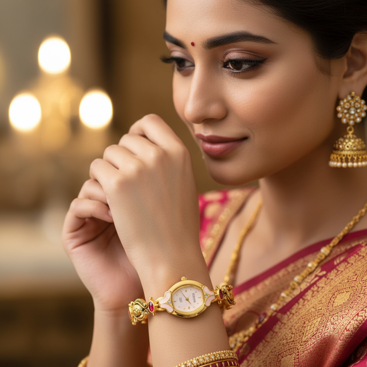 Blingbag Antique Swan Gold Bracelet Watch