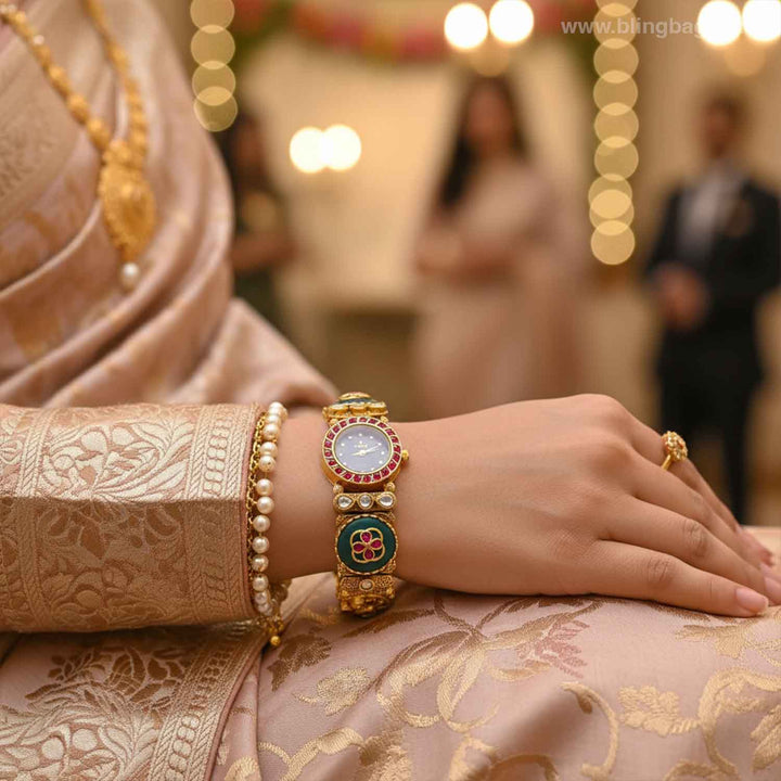 Blingbag Black Dial Maharani Edition Watch