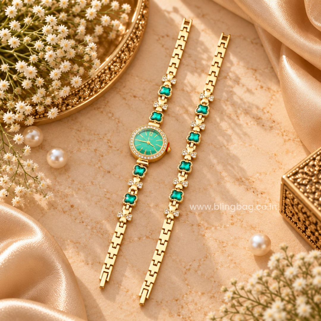 Blingbag Emerald Adaa Bracelet Watch