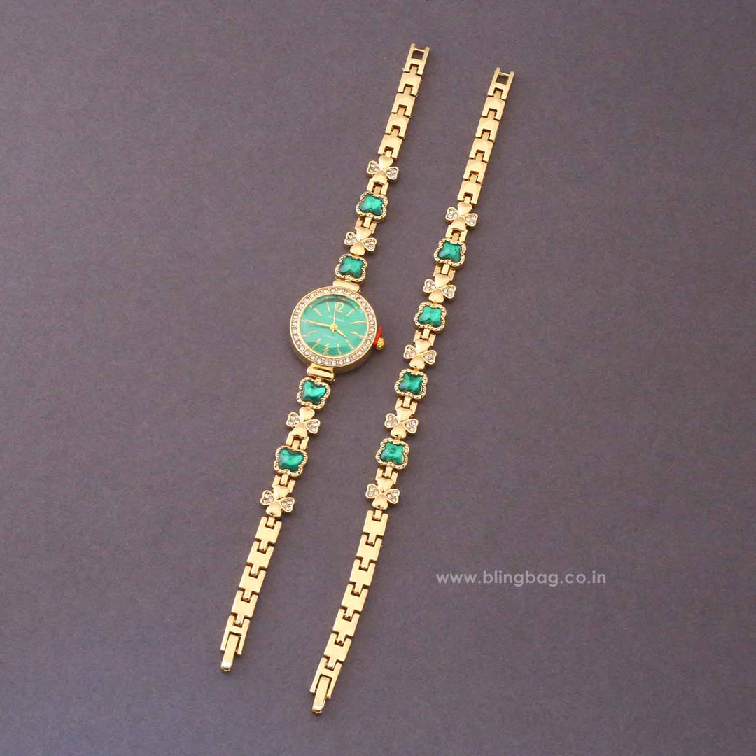 Blingbag Emerald Adaa Bracelet Watch
