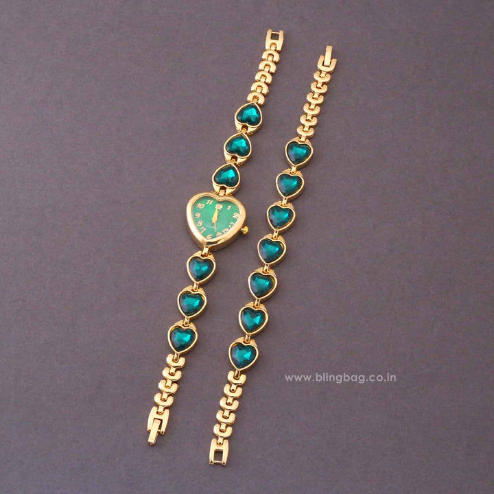 Blingbag Emerald Lovelle Bracelet Watch
