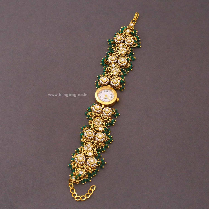Blingbag Emerald Phulwari Kashmiri Watch