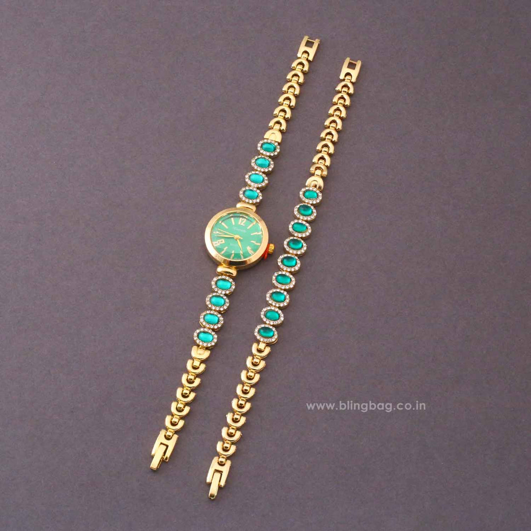 Blingbag Emerald Vairini Bracelet Watch