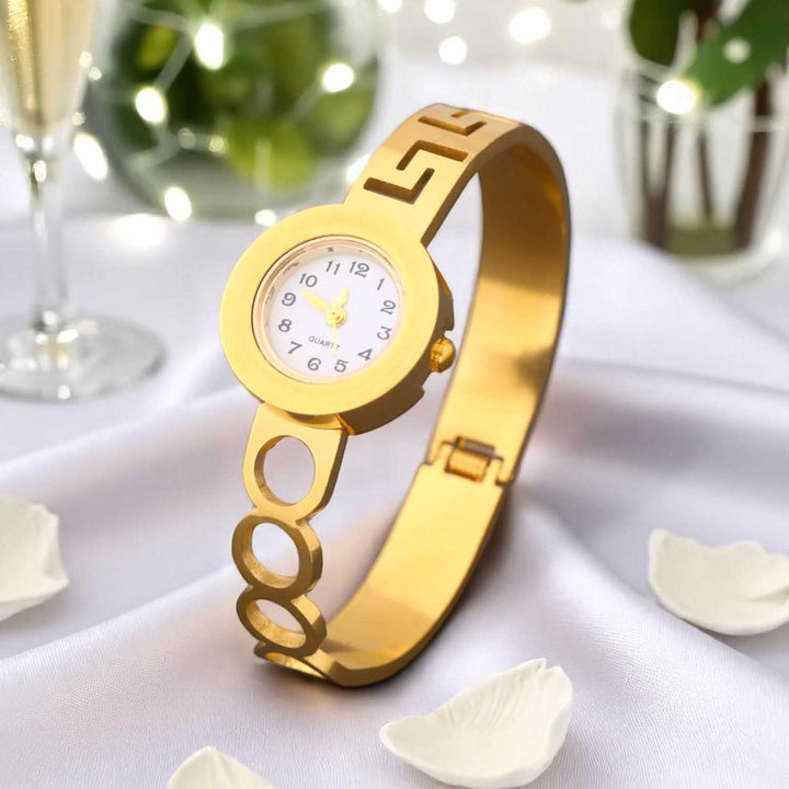 Blingbag Gold- Tone Quartz Bracelet Watch