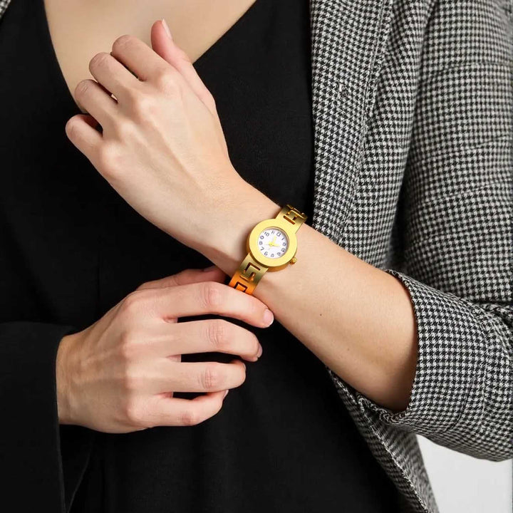 Blingbag Gold- Tone Quartz Bracelet Watch