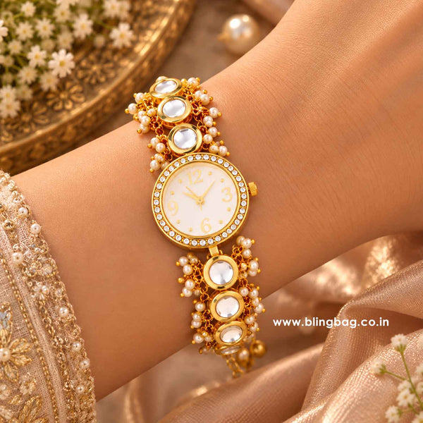 Blingbag Golden Aahira Kashmiri Watch
