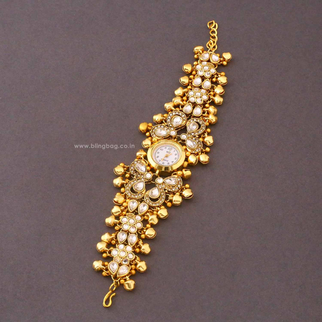 Blingbag Golden Avnisha Heritage Watch